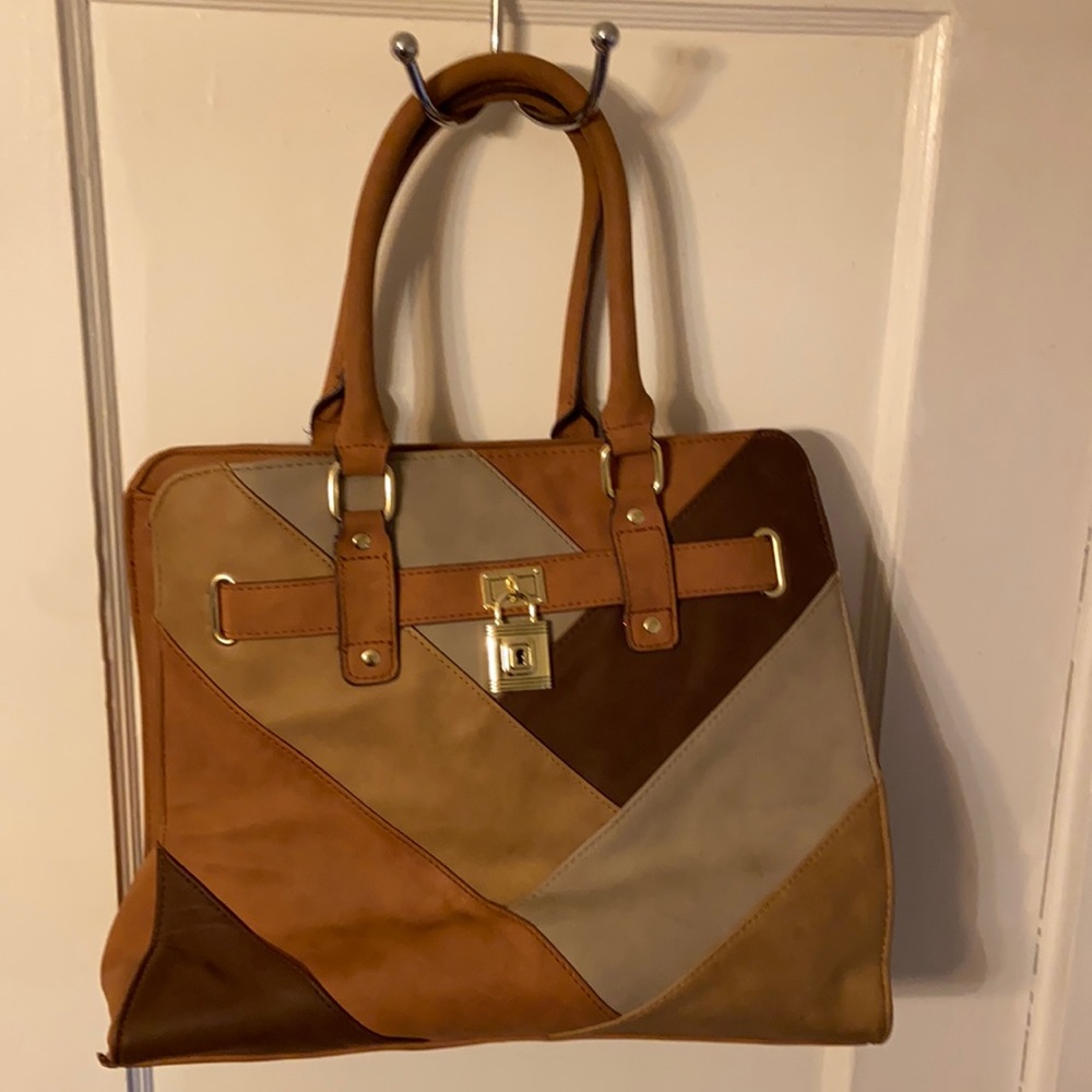 Multi Color Brown Purse